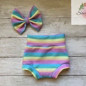 pastel striped bummies