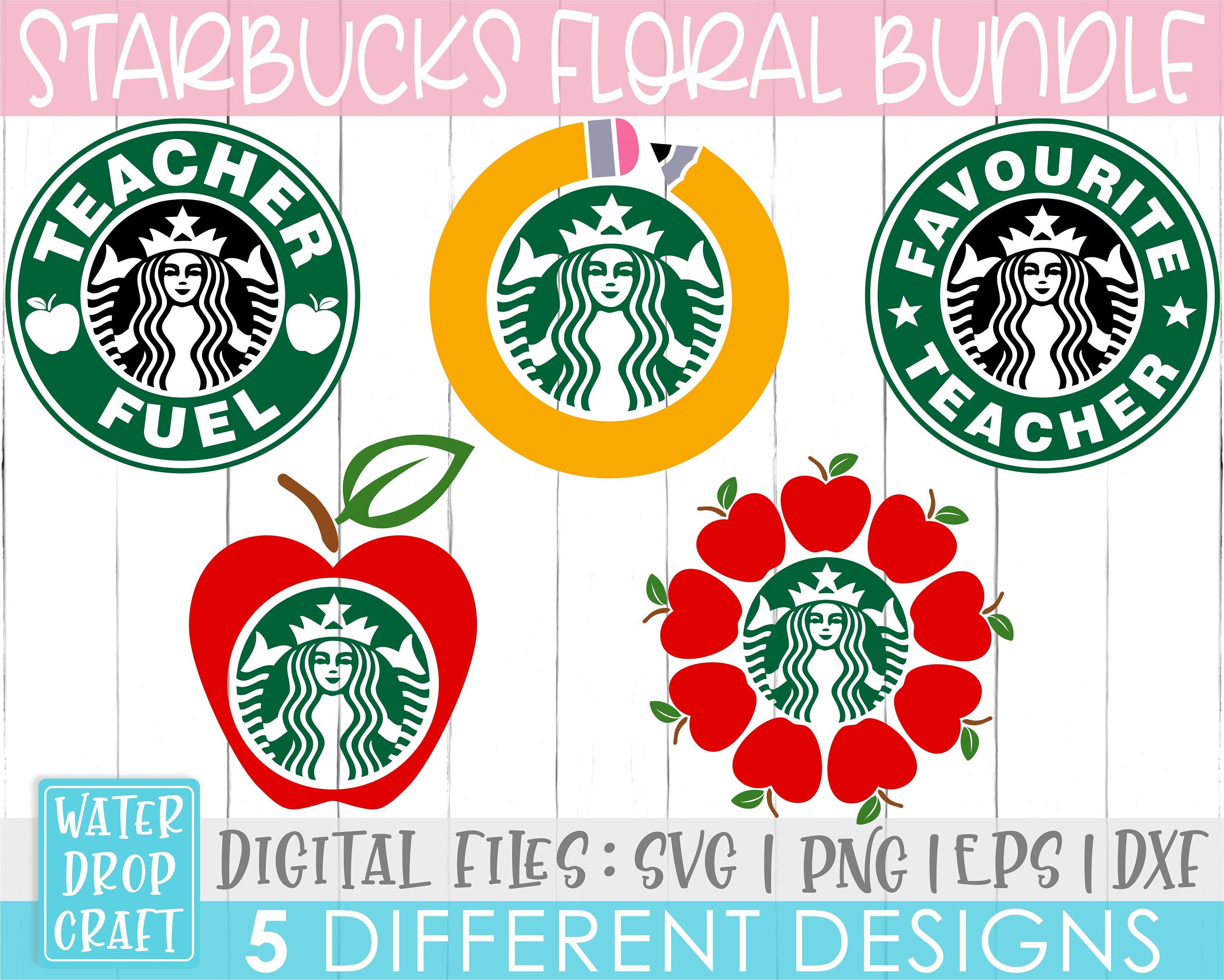 Download Starbucks Teacher SvgTeacher Fuel SvgStarbucks Svg | Etsy
