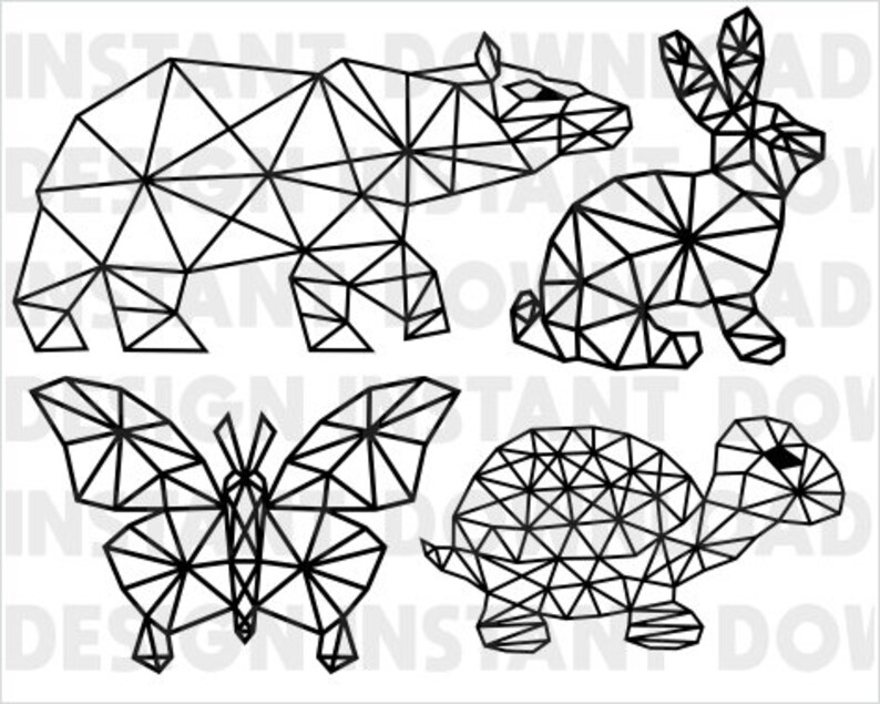 Geometricelephant Svg Origami Animal Svg Geometric Bear Svg Wolf Svg Butterfly Animal Drawing Svg Geometric Animal Svg Polygonal Svg Craft Supplies Tools Kits How To Dekorasyonu Net