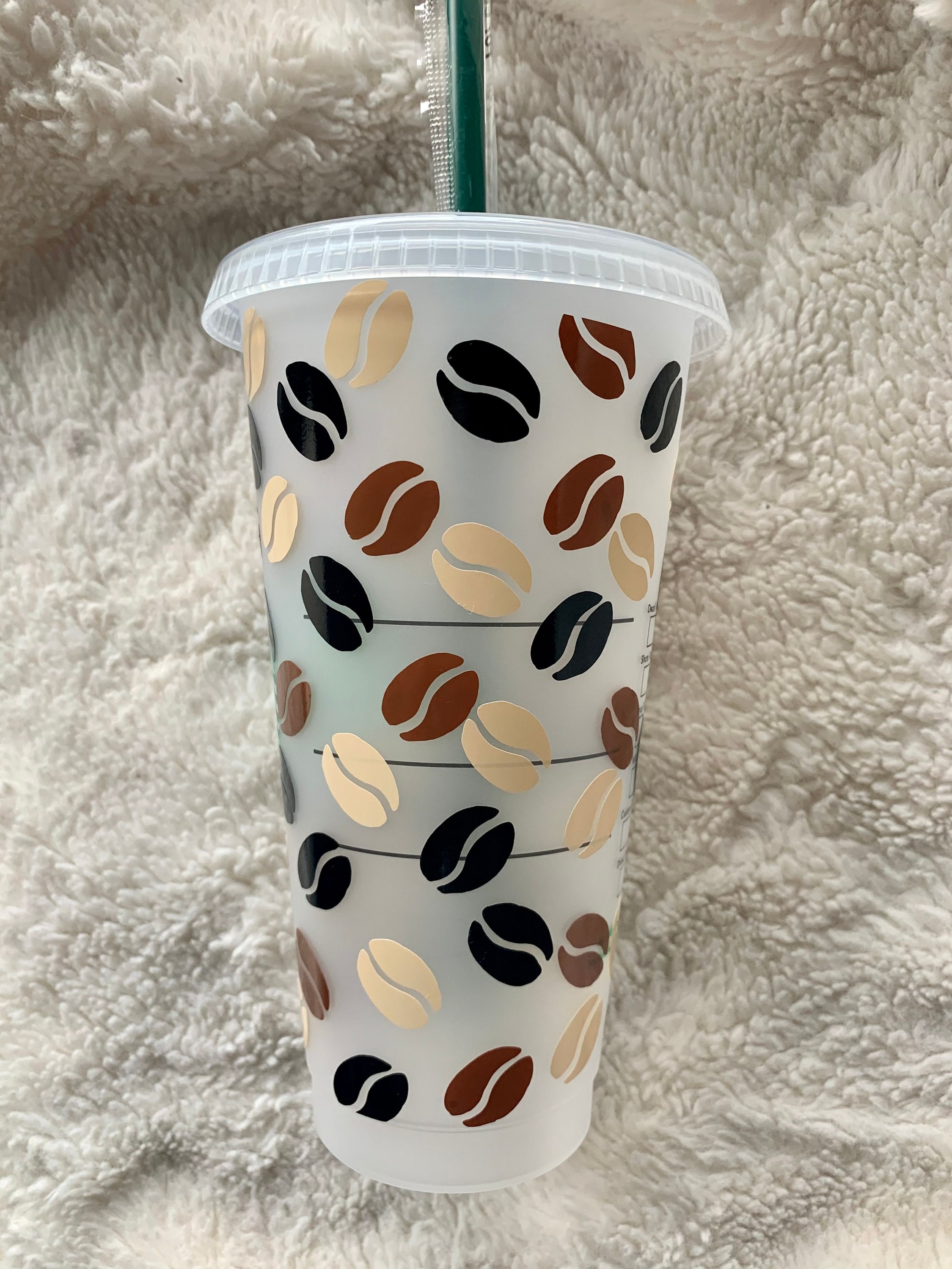 Coffee Bean Starbucks Tumbler / Venti Custom Tumbler / Etsy
