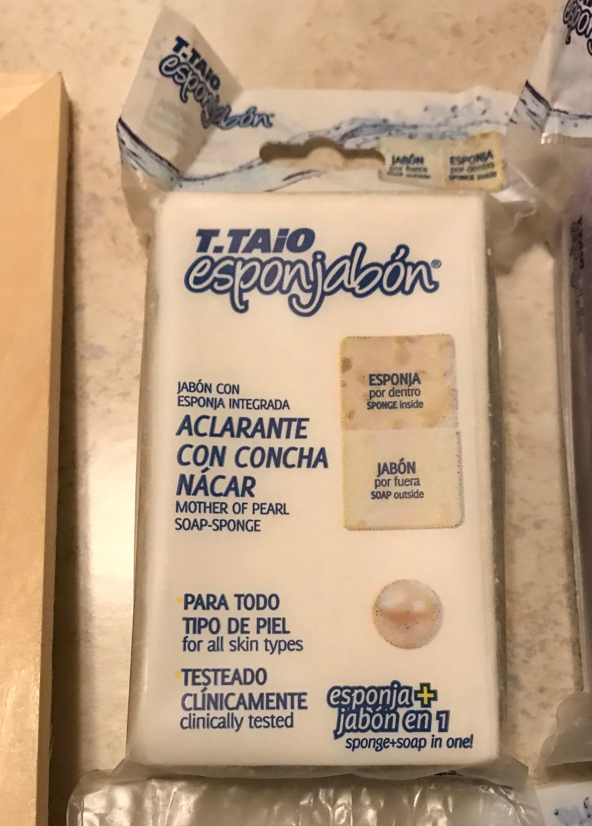 Esponjabon T.Taio Jabón de esponja Aclarante Madre de Perla Etsy