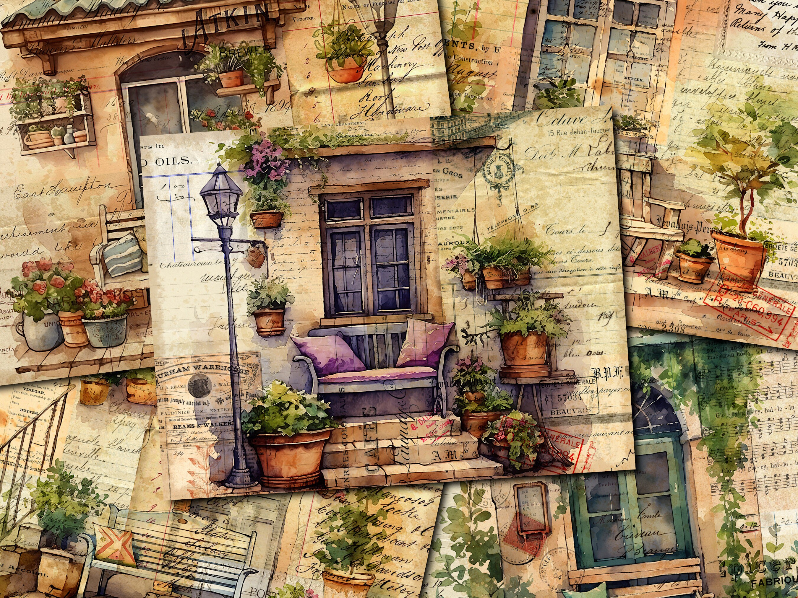 Cozy Porch Vintage Junk Journal Printable - Etsy