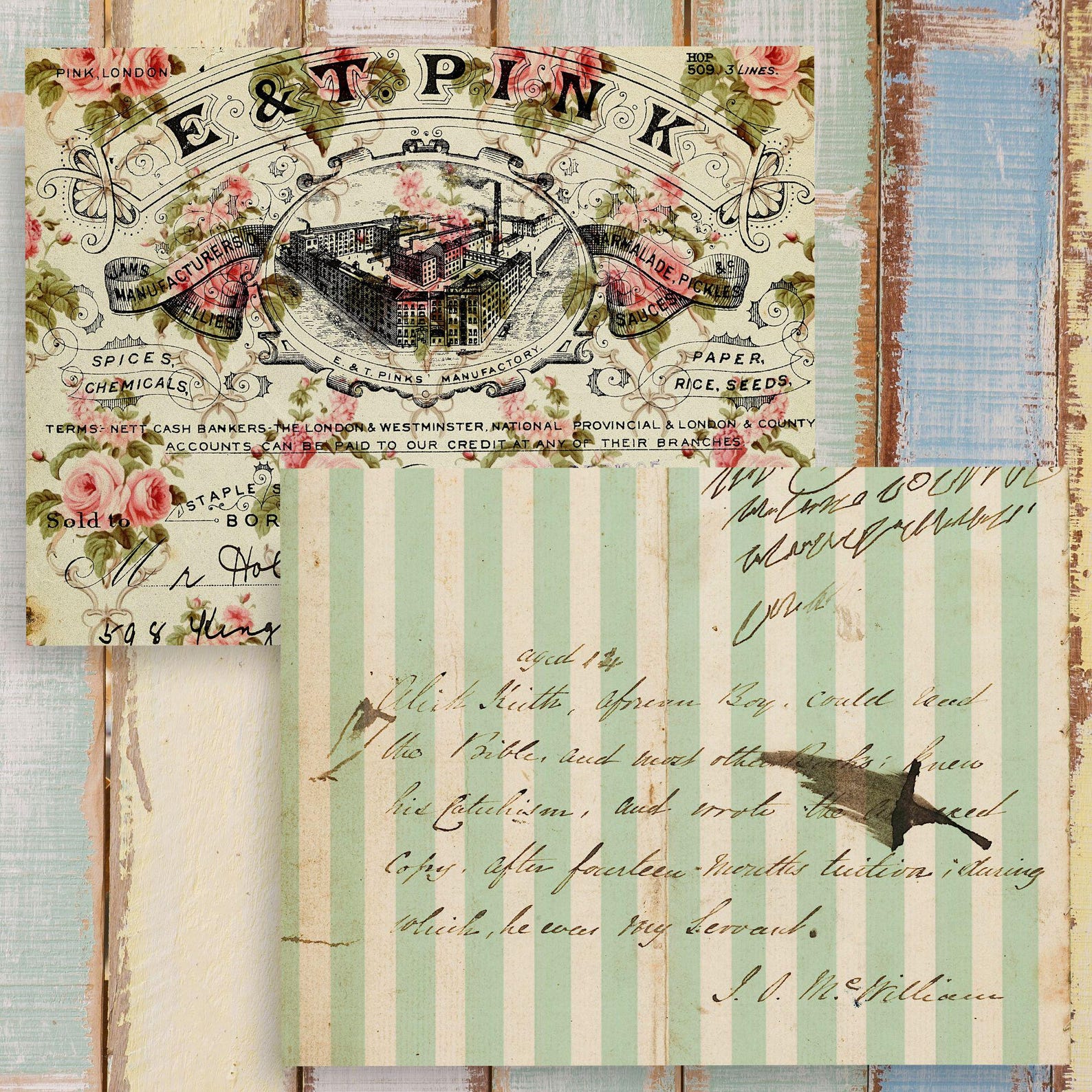 Shabby Chic Rose Digital Paper Pack: Vintage Floral Backgrounds ...