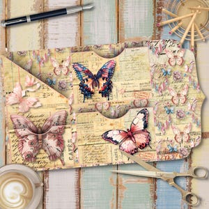 Kit folio pour carnet Butterfly Junk de Coquette – 10 feuilles imprimables