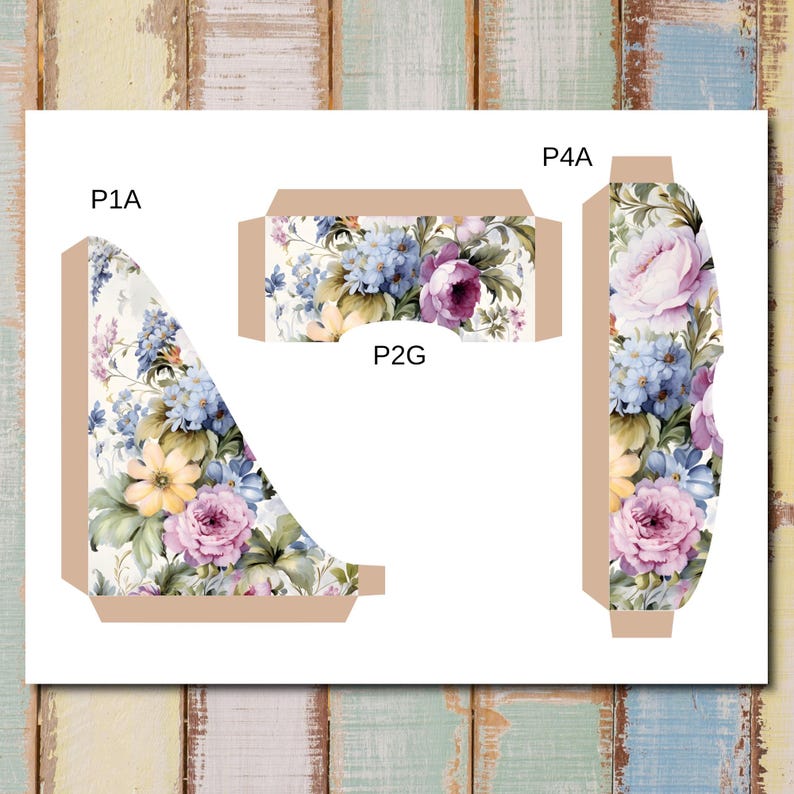 Purple Spring Junk Journal Printable Folding Folio Kit (digital ...