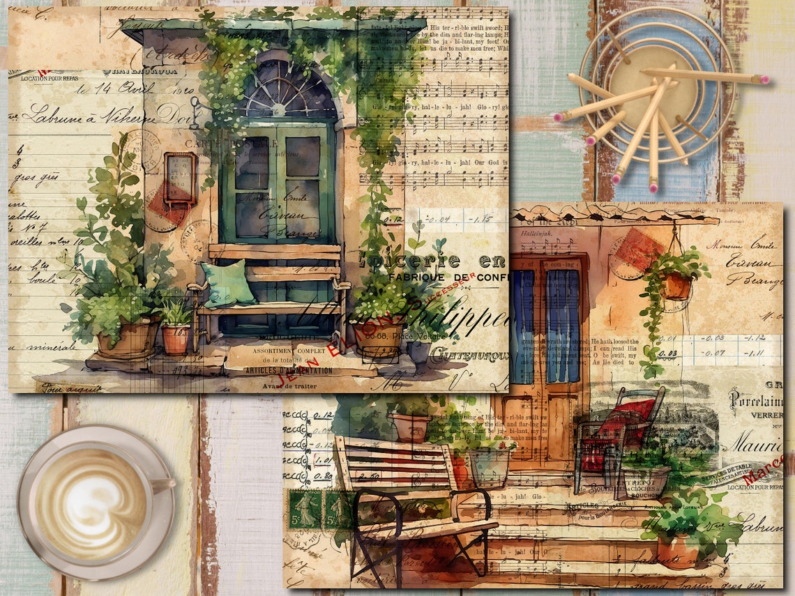 Cozy Porch Vintage Junk Journal Printable - Etsy