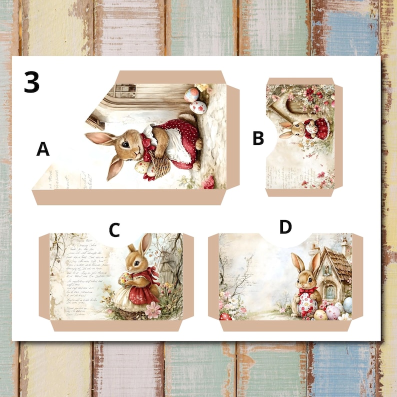 Easter Junk Journal Printable Folding Folio Craft Kit 2 (digital ...