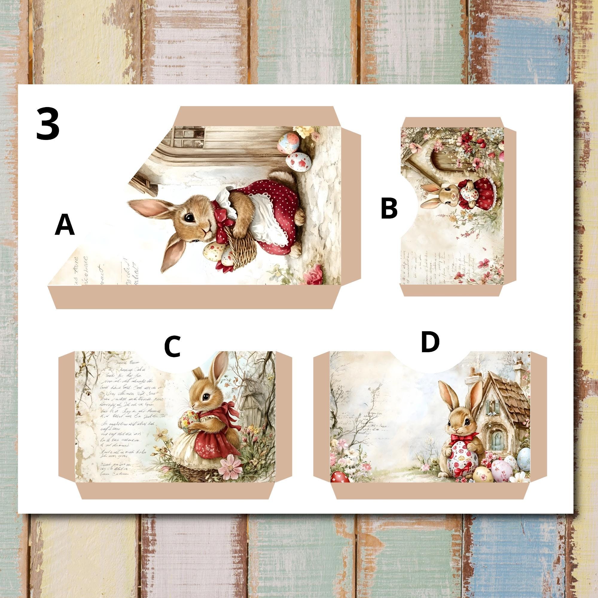 Easter Junk Journal Printable Folding Folio Craft Kit 2 (digital ...