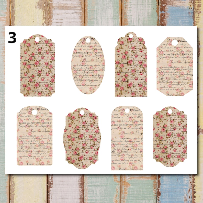 Shabby Chic Junk Journal Printable Folding Folio Craft Kit (digital ...