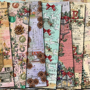 Christmas Junk Journal Paper Pack, Junk Journal Digi Kit, Ephemera Christmas  Journal, Christmas Scrapbook, Xmas Paper Pack