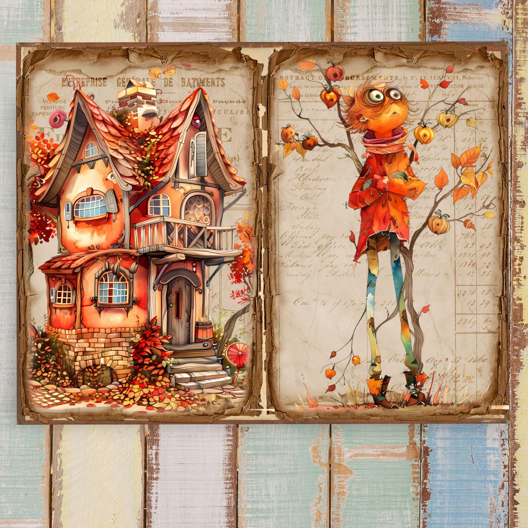 Autumn Junk Journal Kit: Vintage-inspired Fall (printable Pages