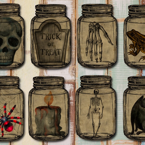 Halloween Mason Jar - Etsy