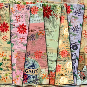 Christmas Junk Journal Paper Pack, Vintage Junk Journal Digi Kit, Ephemera Christmas  Journal, Christmas Scrapbook, Xmas Paper Pack