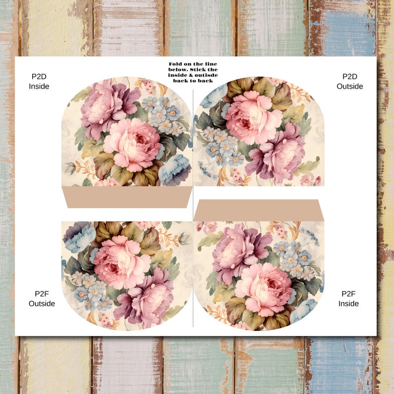Spring Roses Junk Journal Printable Folding Folio Kit (digital Download ...