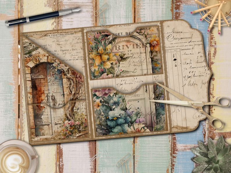 Doors Junk Journal Printable: Folding Folio Kit (digital Download) - Etsy