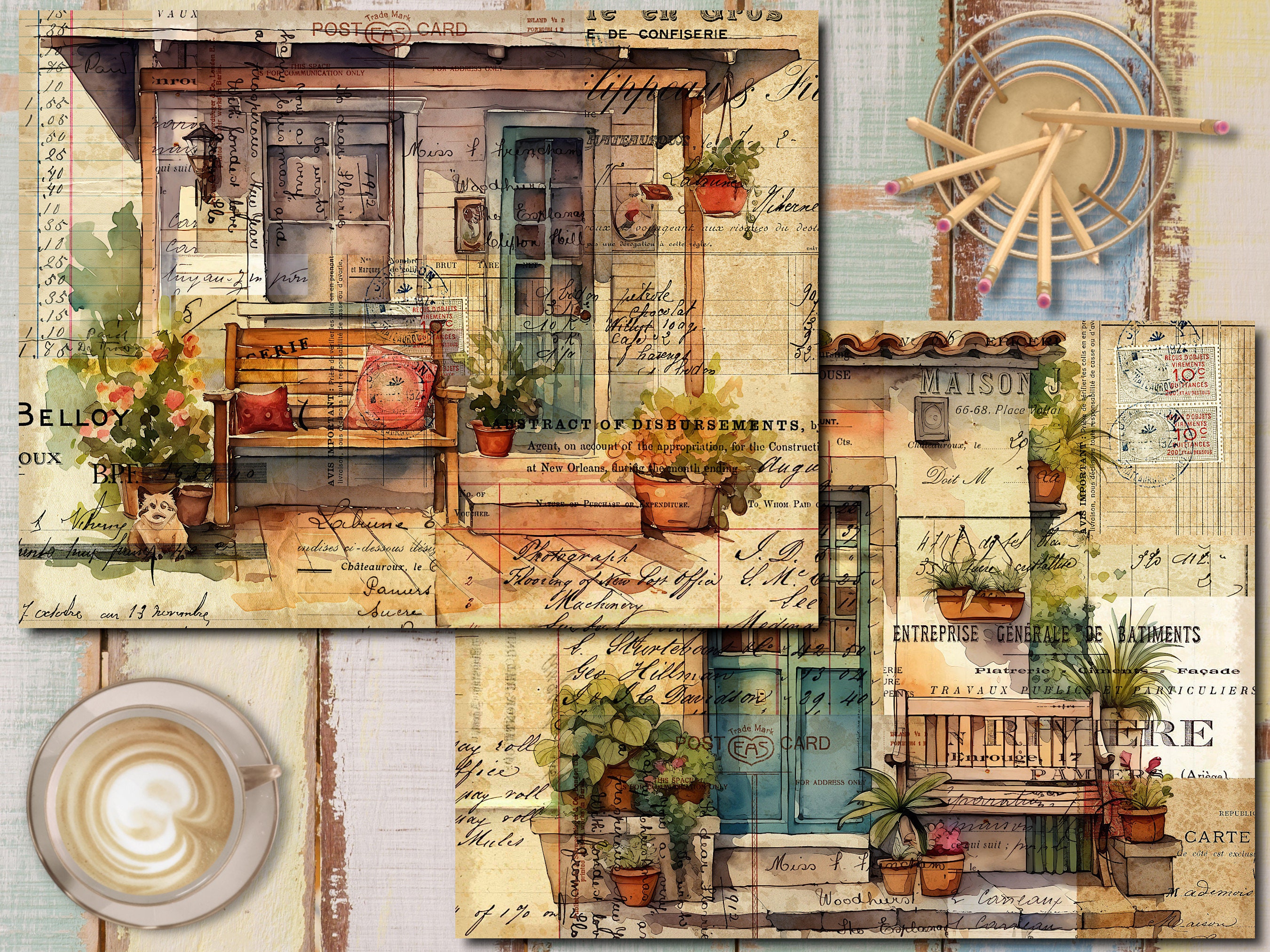 Cozy Porch Vintage Junk Journal Printable - Etsy