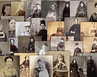Retratos antiguos: Fotos de mujeres antiguas para revistas basura (descarga digital)