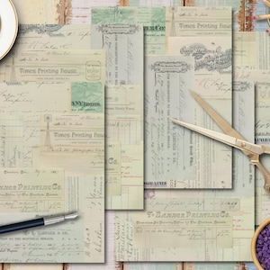 Junk Journal stampabile, kit digitale Junk Journal, carta per collage di effimeri - Pacchetto carta - Carta per collage digitale - Masterboard