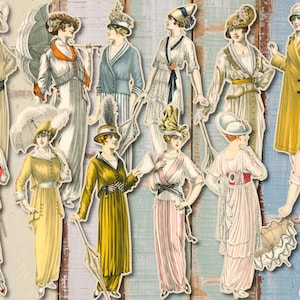 Junk Journal Kit, Junk Journal Printable, wählerisch geschnitten, Vintage Frauen für Junk Journals und Scrapbooks