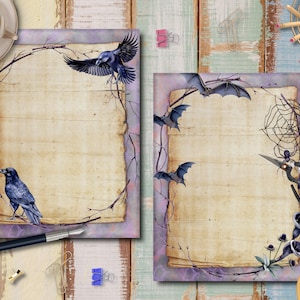 Halloween Junk Journal Digital Kit , Collage Papers Sheets, Digital Halloween Junk Journal, Halloween Pages, Junk Journal Inserts