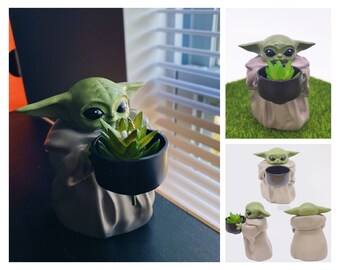 Yoda Plant Pot Etsy