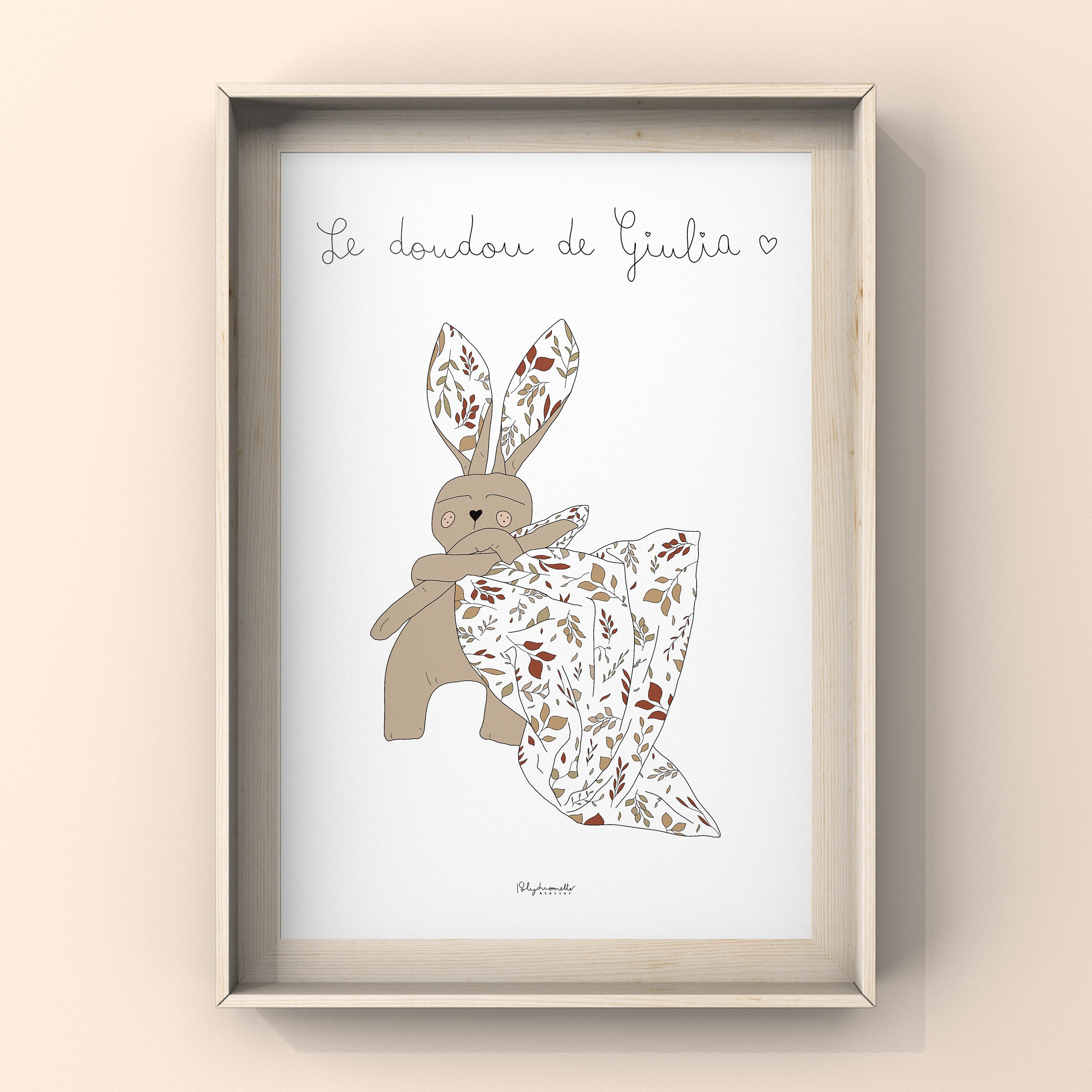 Mon Doudou - Affiche Personnalisée