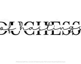 Duchess of Hastings | Bridgerton Digital Download PNG, JPEG, SVG
