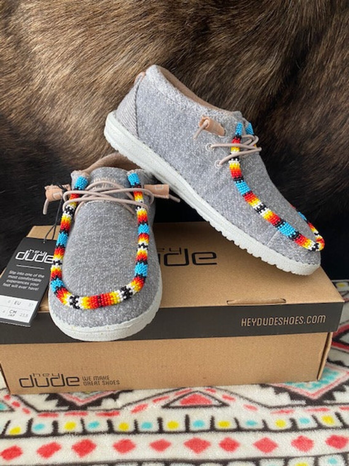 Beaded Hey Dudes Etsy