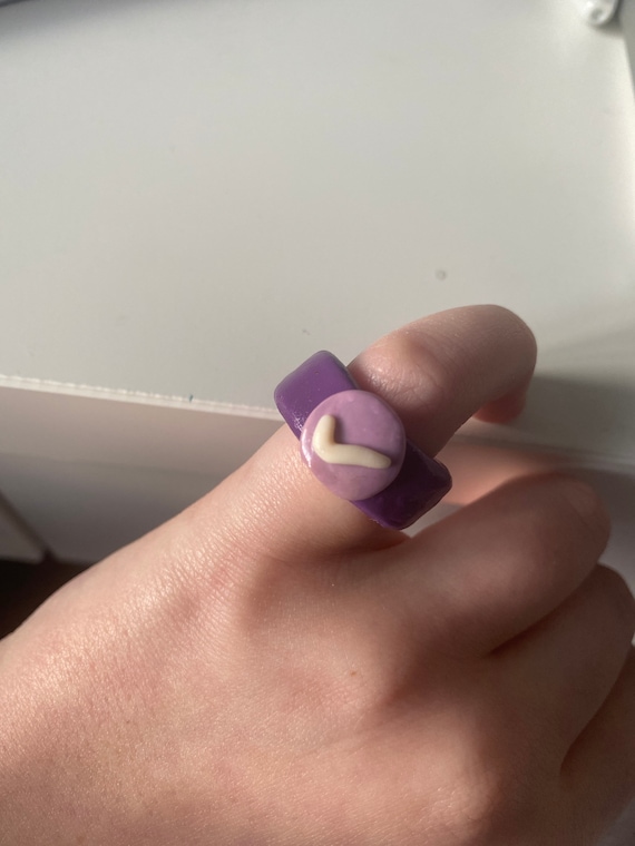 Purple Polymer Clay Rings Clay Rings 2025