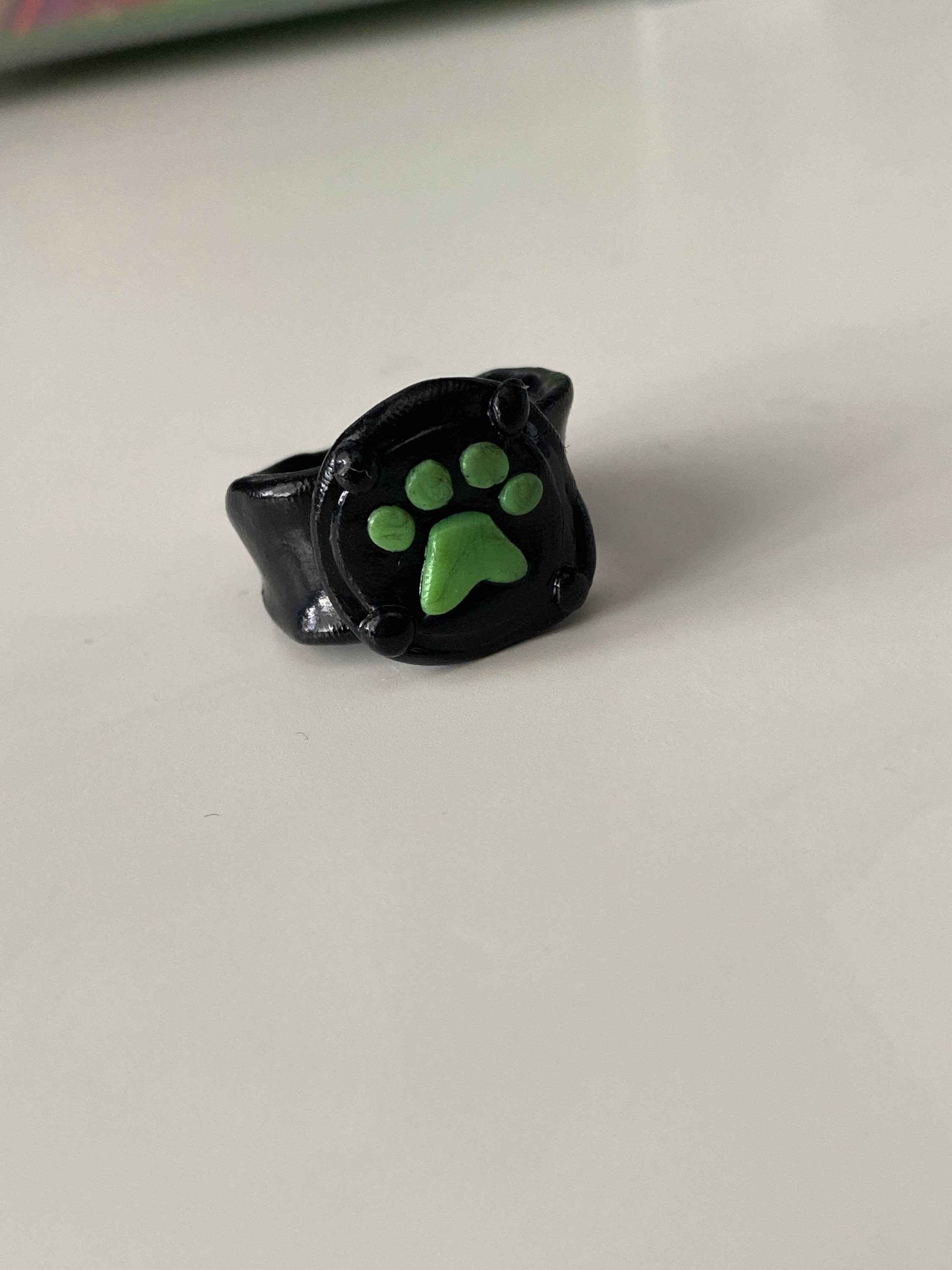 Origami Cat Noir Ring