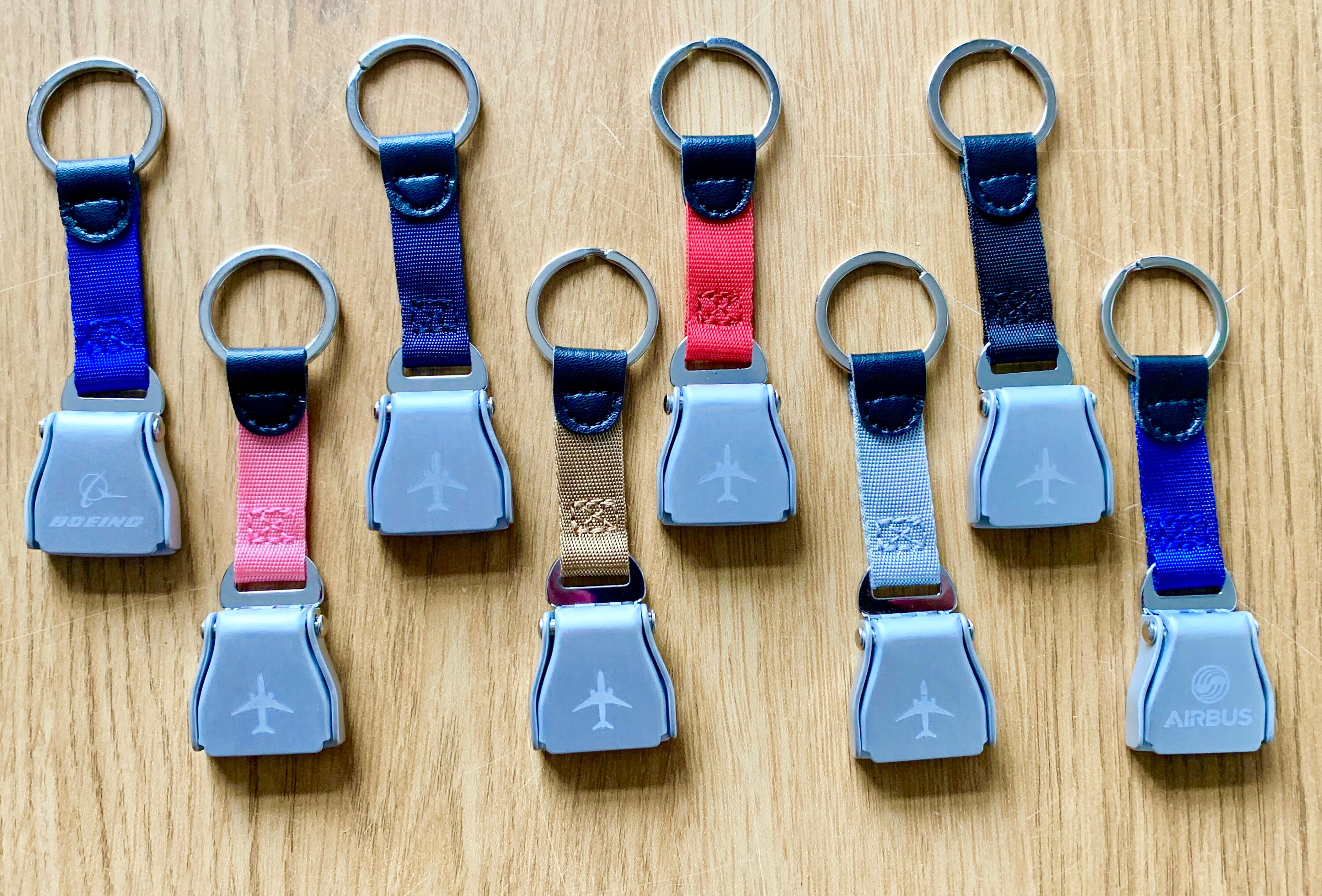 2 pcs NEW Seatbelt buckle Keychain Airplane Keyring Plane Etsy