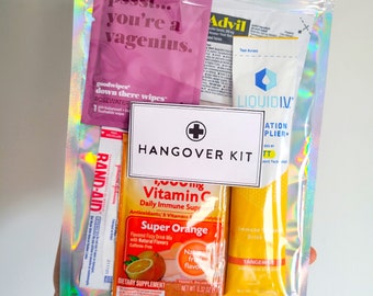 Kit Hangover / Kit cura personale per matrimoni, eventi, viaggi di addio al nubilato, bomboniere, viaggi