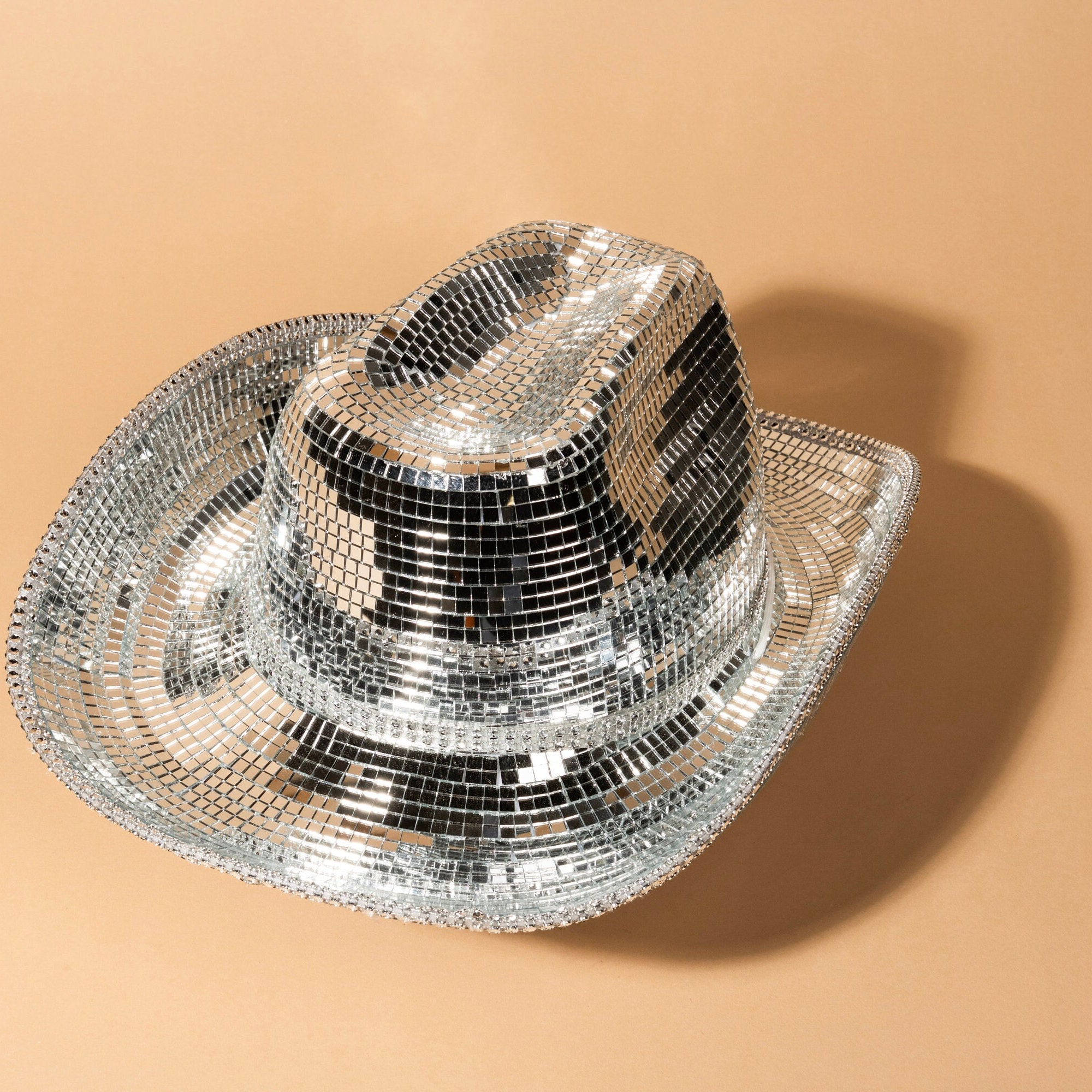 Party Disco Ball Cowboy Hat | Sparkling Bling Mirror Party  display picture 2
