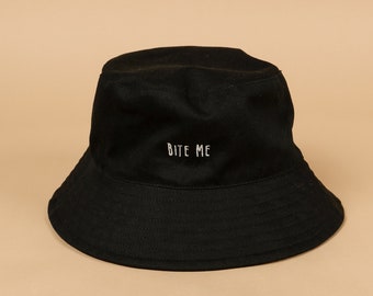 Bite Me Vampire Bucket Hat