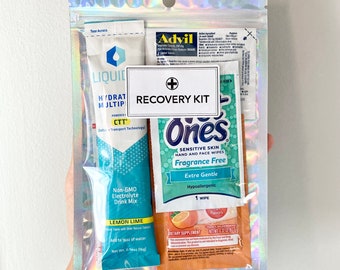 Recovery Kit | Hang Over Kit for Bachelorette or Bachelor Trips, Weddings, Birthdays, Events, Travels, Gender Neutral Corporate Party Favors