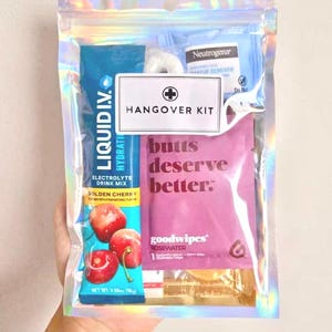 Party Favor Hangover Kit | Self Care Kit | Recovery Kit for Bachelorette Party, Weddings, Corporate Events, and Birthdays (No Medical Drugs)