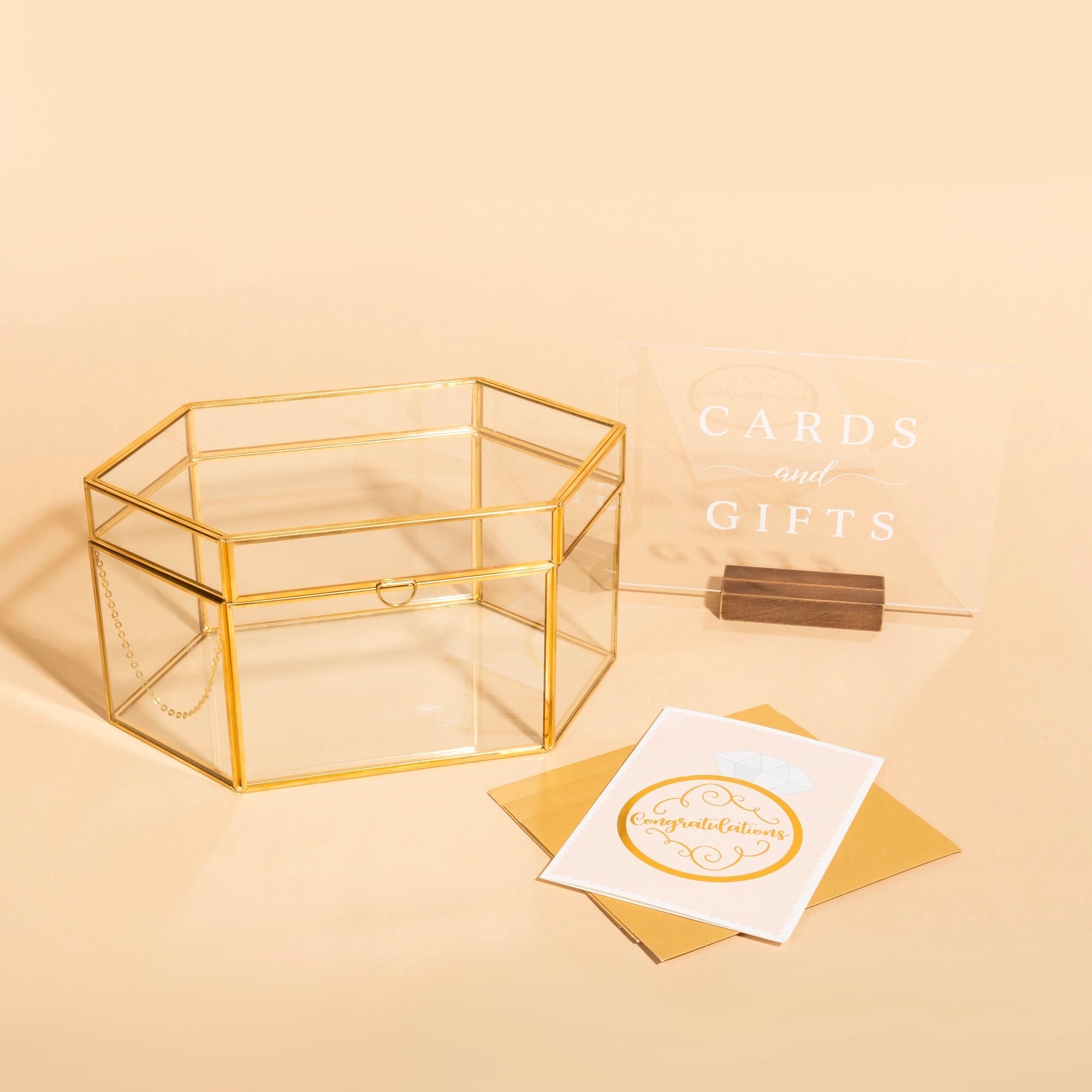 Glass Card Box - Etsy