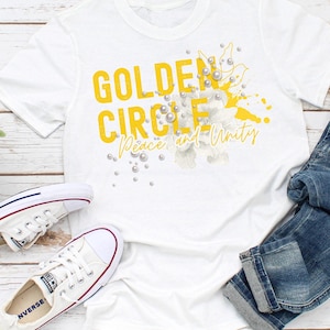 Golden Circle “Peace and Unity” T-Shirt | Inspirational Fraternal Sisterhood Graphic Tee