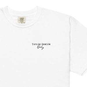 brodée pour filles Taylor Hanson | T-shirt Hanson | Cadeau pour fan de Hanson | Vêtements Hanson | Chemise brodée | Isaac Hanson