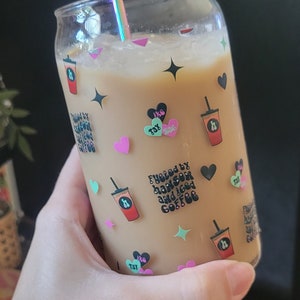 Coupe en verre en forme de boîte de conserve | Coupe Hanson | Cadeau pour fan de Hanson | Fanson | Café glacé Hanson | Taylor Hanson | Zac Hanson | Isaac Hanson