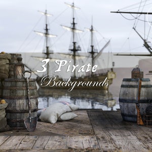 Pirate Backgrounds,Pirate clip art for composite Photography,Pirate digital art,Pirate backdrops