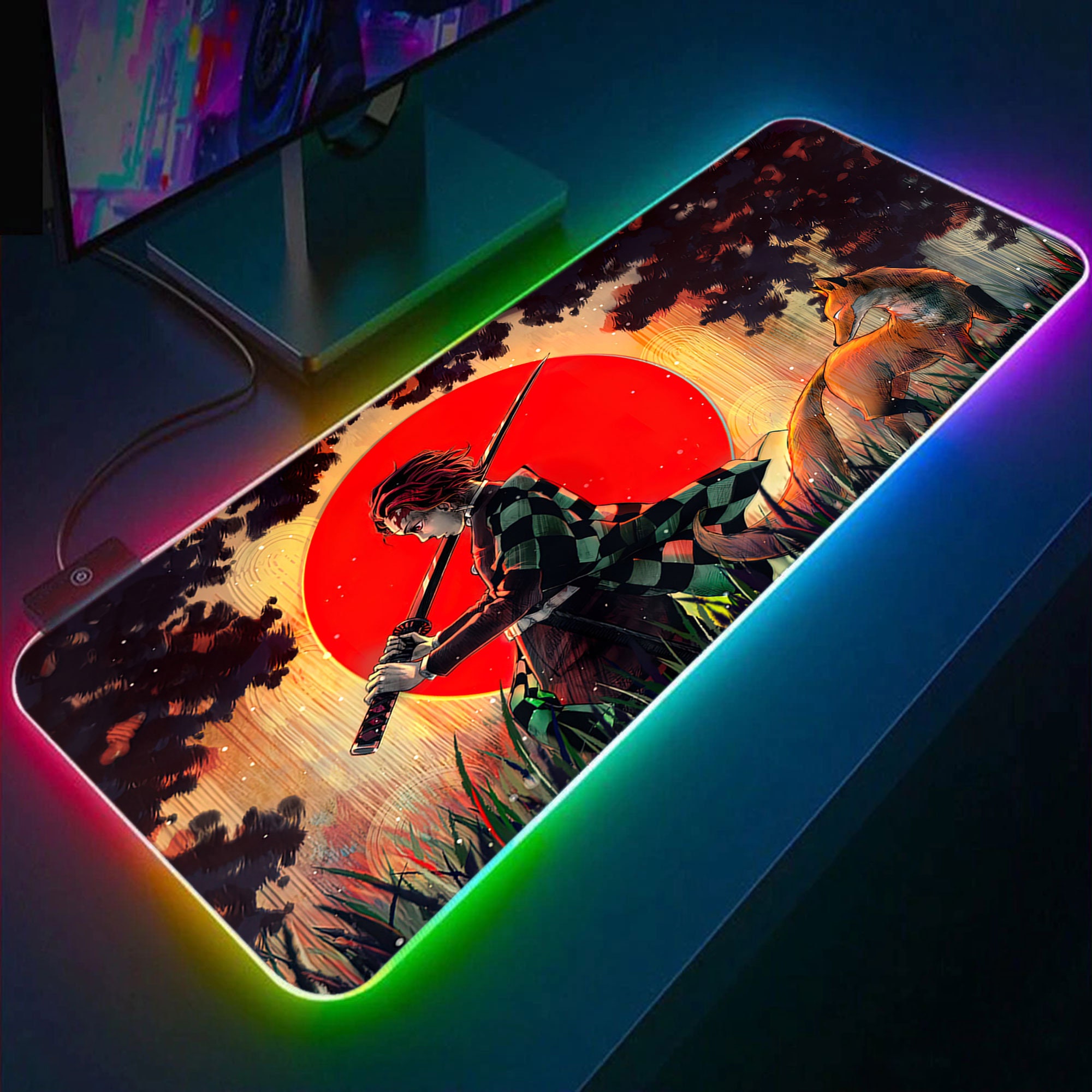 demon RGB Gaming Mouse Pad