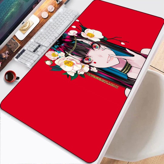 Disover RGB Gaming Mousepad, Anime Girl Mousepad, Cartoon Desk Mat, Japanese Mousepad, Gaming Accessories