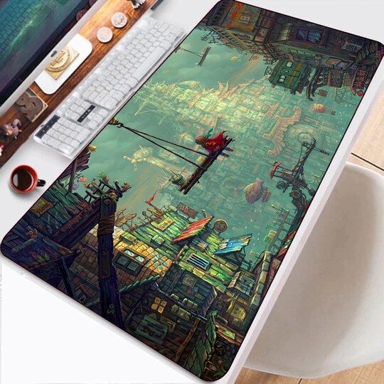 RGB Gaming Mousepad, Japanese Mousepad, Anime Mousepad, Lighting Desk Decor, Desk Mat