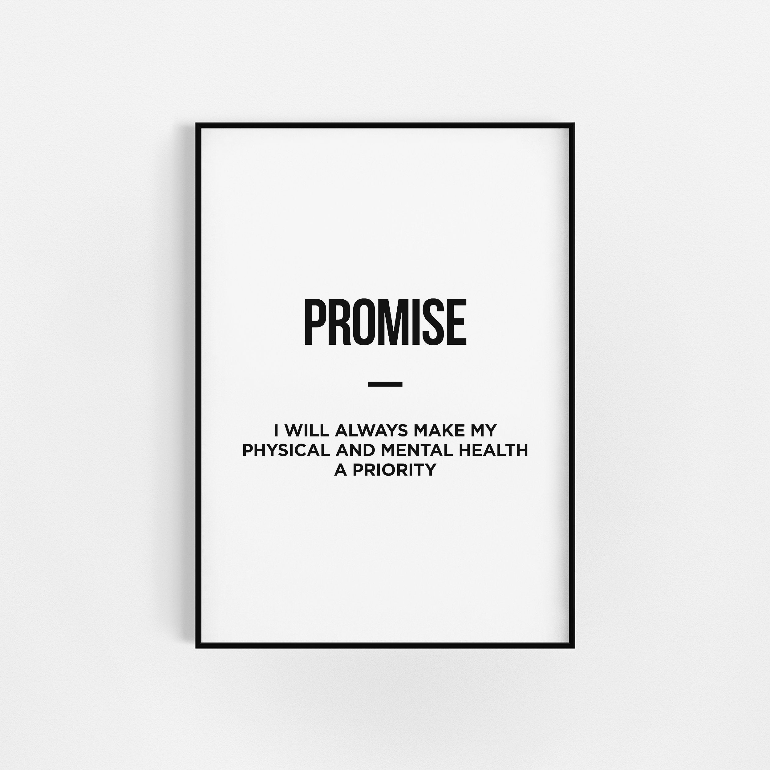 | d'impressions de Promesses Home Gym Décor | Décoration Fitness Motivation Au Gymnase d'impression 