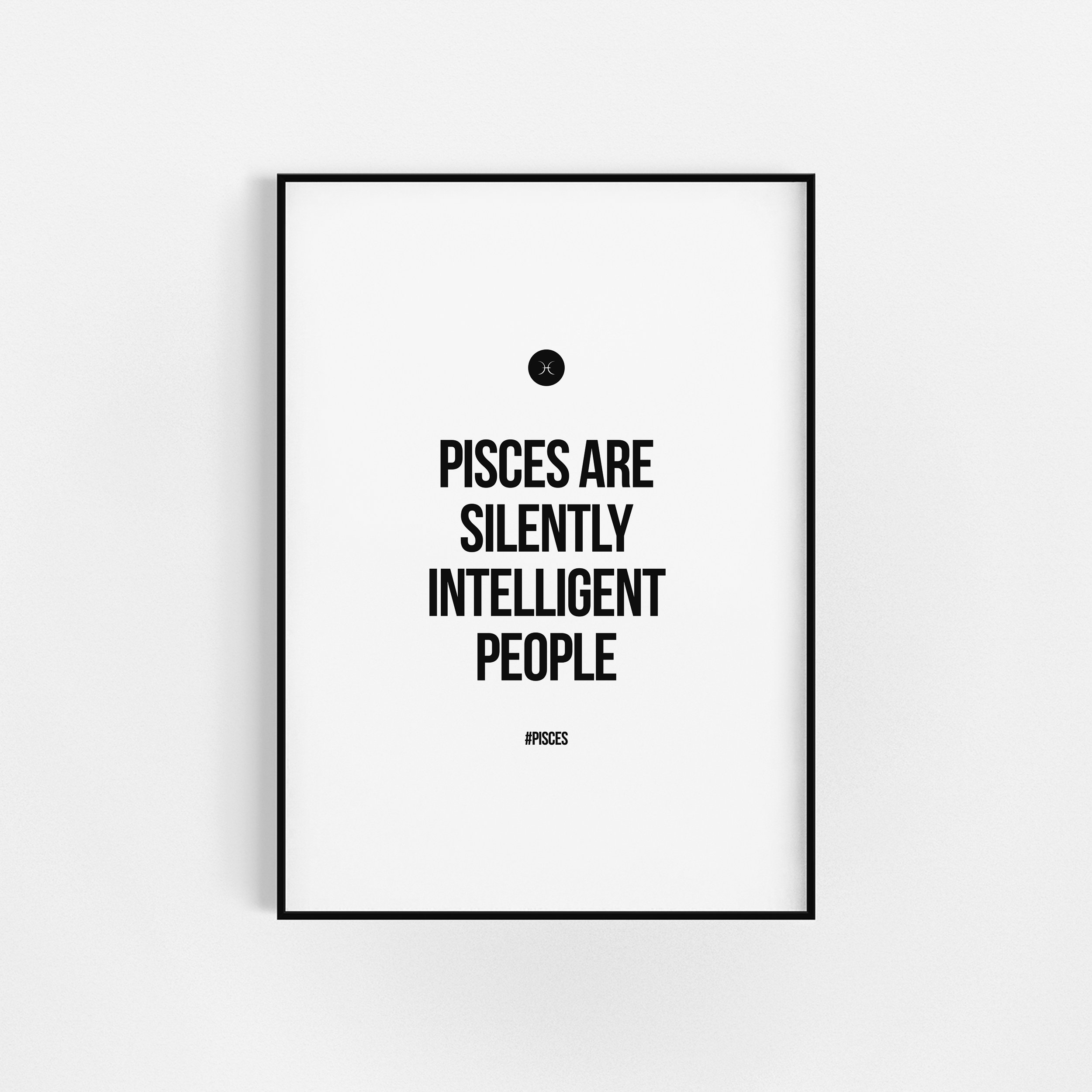 | d'impression de Citations en Poissons | Cadeau d'affiche Zodiac Astrologie Wall Decor Horoscopes P