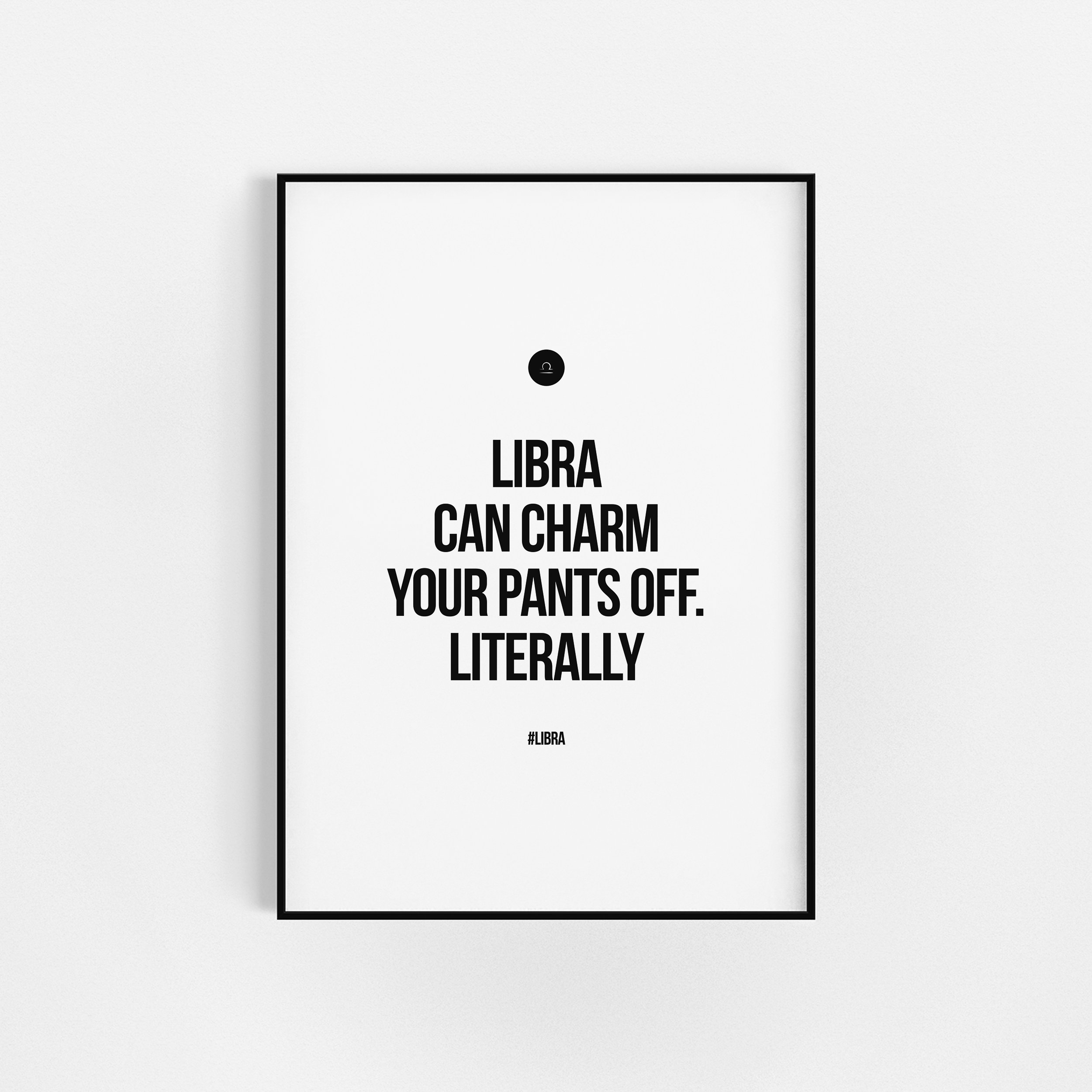 | d'impression de Citation Libra | Cadeau d'affiche Zodiac Astrologie Wall Decor Horoscopes Prints D