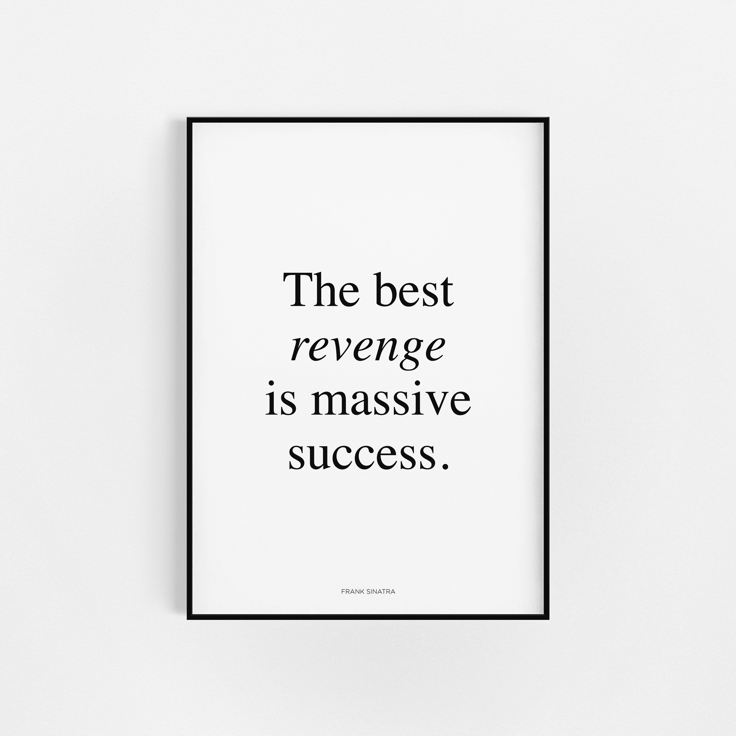 Frank Sinatra Citation | Bureau Wall Art Home Office Imprime Citations Motivationnelles Accueil Déco