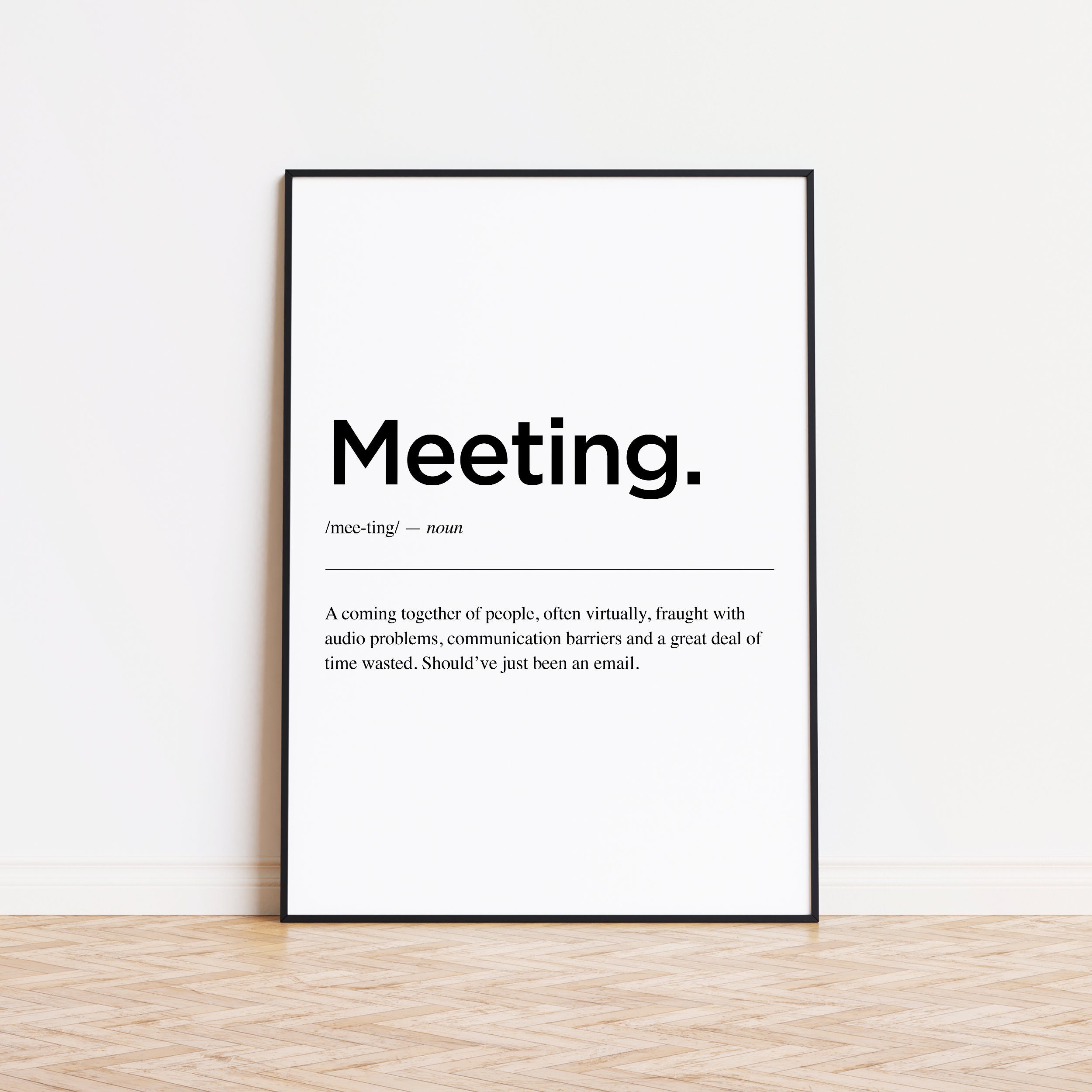 Meeting Definition Print Home Office Print Funny Office - Etsy Meeting Definition Print Home Office Print Funny Office - Etsy