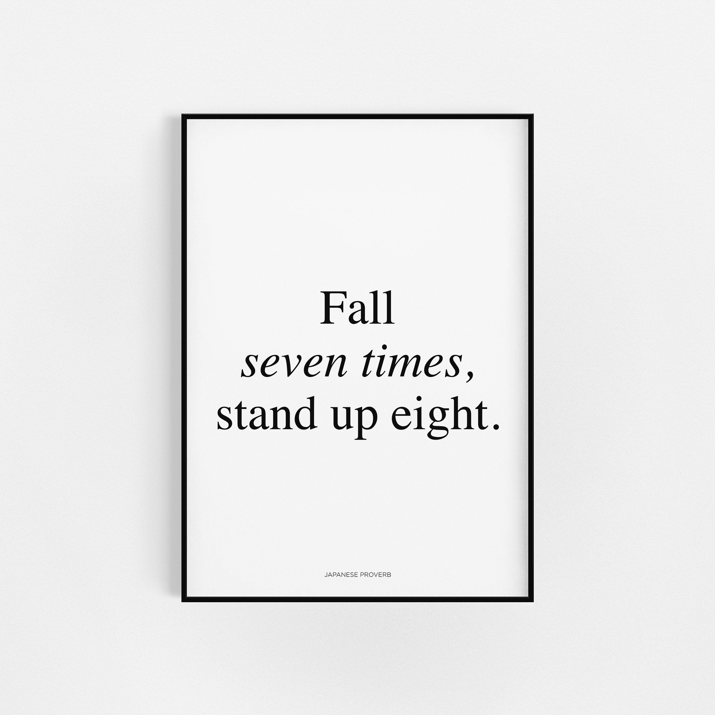 Proverbe Japonais | Bureau Wall Art Home Office Imprime Citations Motivationnelles Accueil Décor Ins